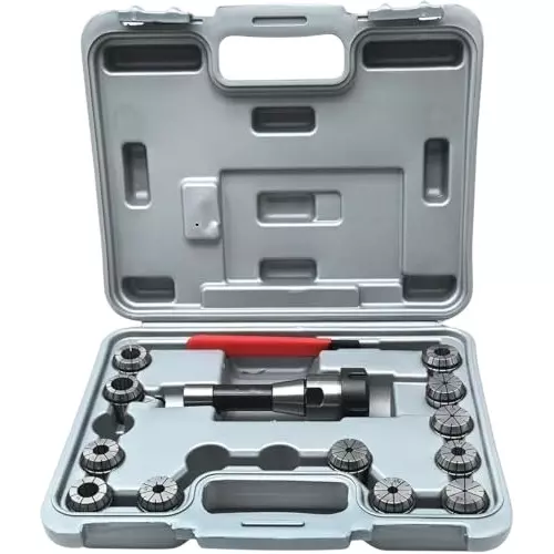A.D INTERNATIONAL R8 Taper ER32 Collet Set Chuck Kit With 22 Pcs Collets 0.0004 inch (0.01 mm) Accuracy for CNC Processing, Boring, Milling, 100-CS-158