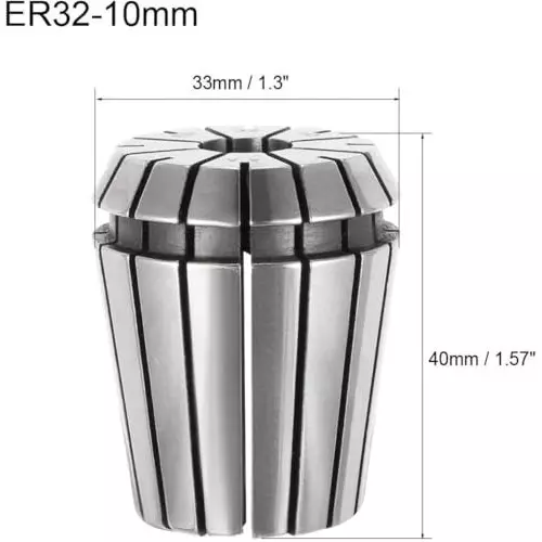 MECRAAF ER 32 High Precision Spring Collet 10 - 9 mm Size Range Spring Steel for CNC Machine, ER32-10
