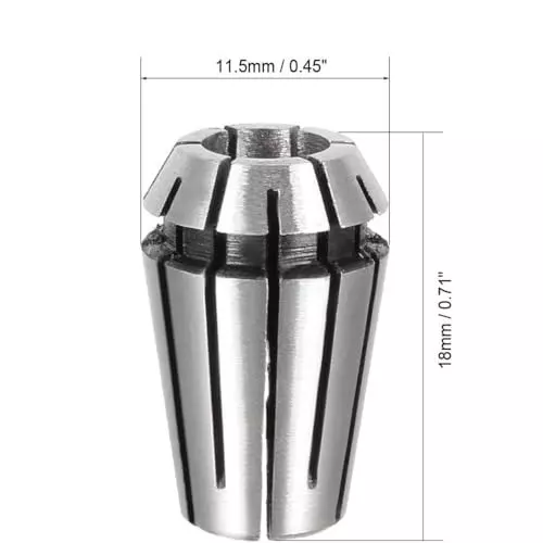 MECRAAF ER 11 High Precision Spring Collet 7.0 - 6.5 mm Size Range Spring Steel for CNC Machine, ER11-7