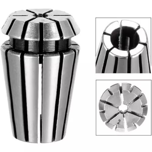 MECRAAF ER 11 High Precision Spring Collet 2.0 - 1.5 mm Size Range Spring Steel for CNC Machine, ER11-2