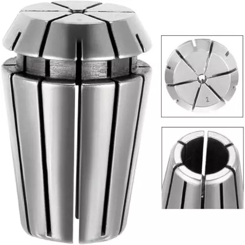 MECRAAF ER 16 High Precision Spring Collet 2 - 1 mm Size Range Spring Steel for CNC Machine, ER16-2