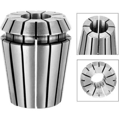 MECRAAF ER 32 High Precision Spring Collet 14 - 13 mm Size Range Spring Steel for CNC Machine, ER32-14
