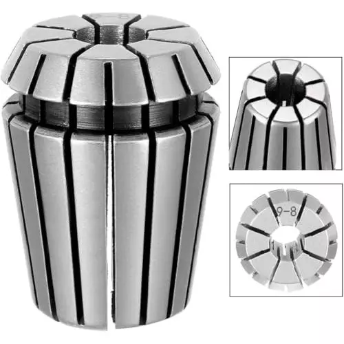 MECRAAF ER 25 High Precision Spring Collet 9 - 8 mm Size Range Spring Steel for CNC Machine, ER25-9