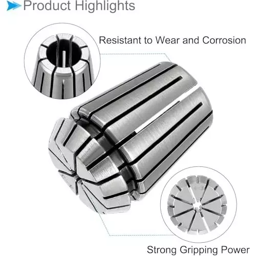 MECRAAF ER 25 High Precision Spring Collet 4 - 3 mm Size Range Spring Steel for CNC Machine, ER25-4