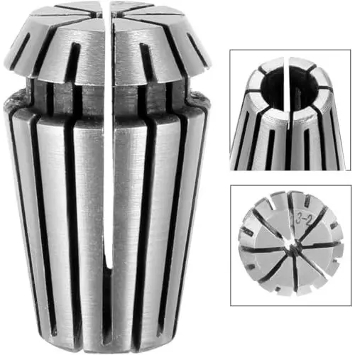 MECRAAF ER 16 High Precision Spring Collet 3 - 2 mm Size Range Spring Steel for CNC Machine, ER16-3