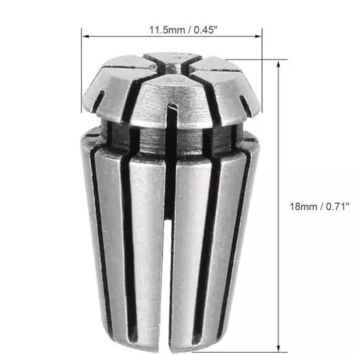 MECRAAF ER 16 High Precision Spring Collet 3 - 2 mm Size Range Spring Steel for CNC Machine, ER16-3