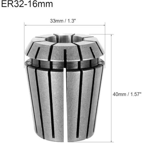 MECRAAF ER 32 High Precision Spring Collet 16 - 15 mm Size Range Spring Steel for CNC Machine, ER32-16