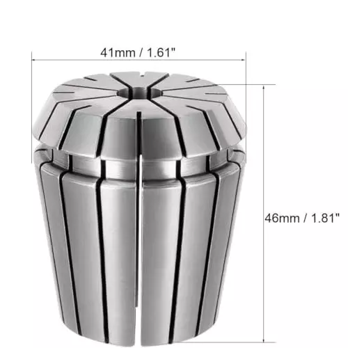 MECRAAF ER 40 High Precision Spring Collet 7 - 6 mm Size Range Spring Steel for CNC Machine, ER40-7