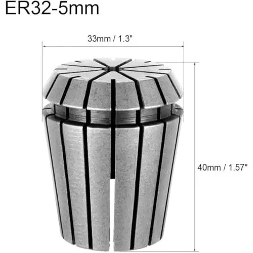 MECRAAF ER 32 High Precision Spring Collet 5 - 4 mm Size Range Spring Steel for CNC Machine, ER32-5