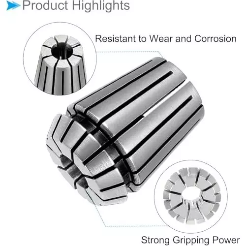 MECRAAF ER 25 High Precision Spring Collet 11 - 10 mm Size Range Spring Steel for CNC Machine, ER25-11