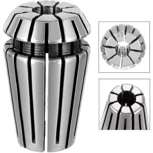 MECRAAF ER 16 High Precision Spring Collet 6 - 5 mm Size Range Spring Steel for CNC Machine, ER25-6