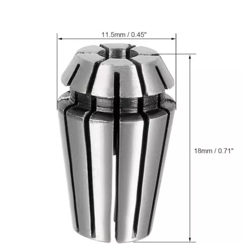 MECRAAF ER 11 High Precision Spring Collet 4.0 - 3.5 mm Size Range Spring Steel for CNC Machine, ER11-4