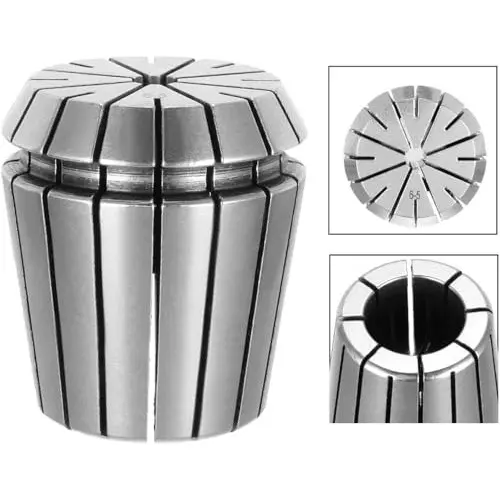 MECRAAF ER 40 High Precision Spring Collet 6 - 5 mm Size Range Spring Steel for CNC Machine, ER40-6