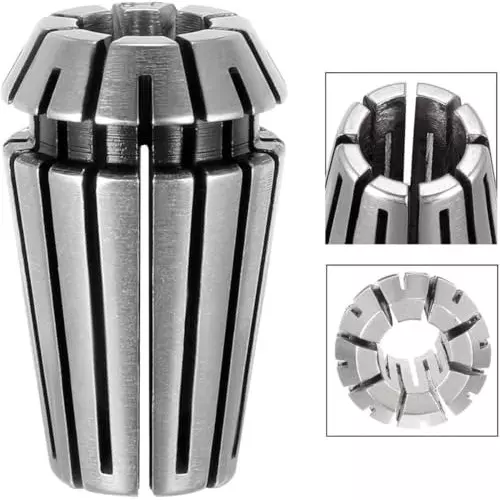 MECRAAF ER 16 High Precision Spring Collet 7 - 6 mm Size Range Spring Steel for CNC Machine, ER16-7