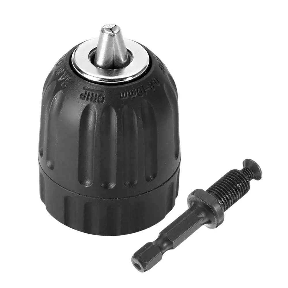 DY TOOLS Keyless Drill Chuck 10 mm (3/8 inch) 24UNF with Adaptor for Drills and Screwdriver