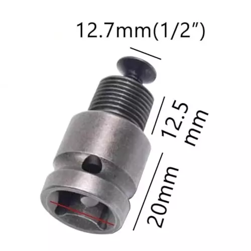 generic-13mm-keyless-drill-chuck-quick-grip-adapter-hex-sds-plus-square-12-38-shank-screwdriver-tap-drill-bits-impact-chuck