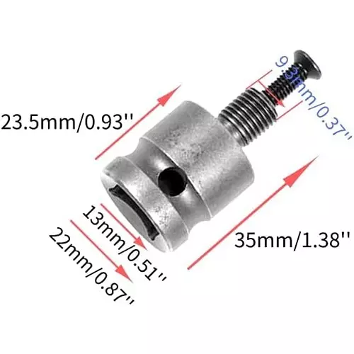 DY TOOLS Electric Wrench Drill Chuck 12.7 mm-20 UNF ( 1/2 Inch-20 UNF) Thread