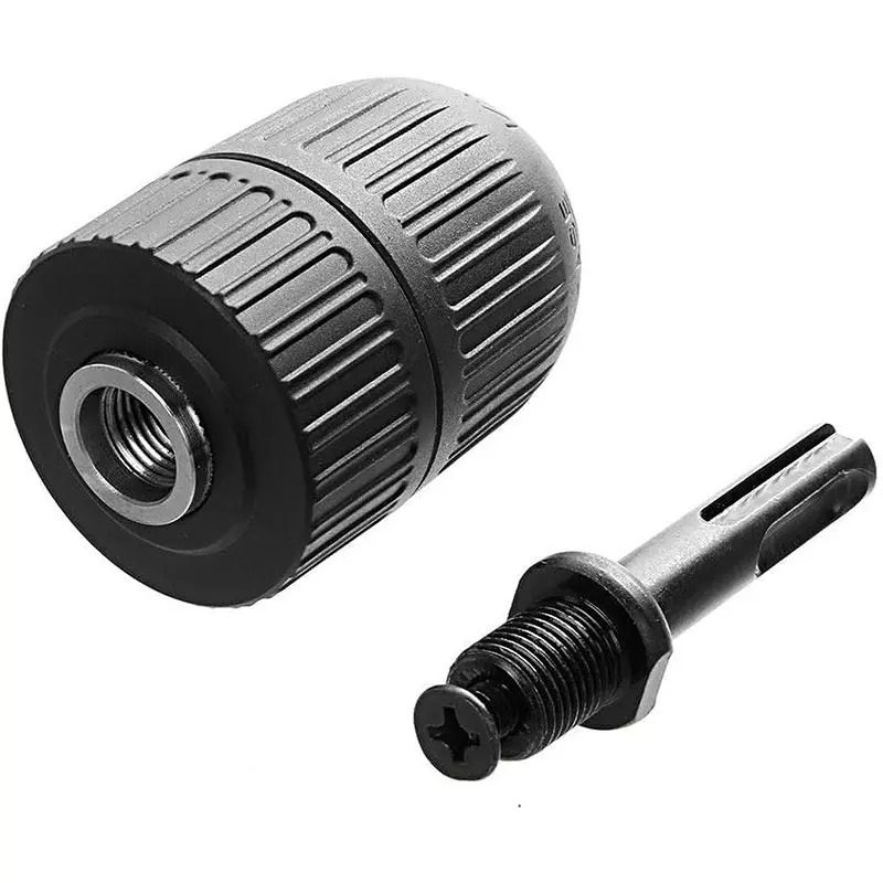 DY TOOLS Keyless Drill Chuck with SDS Plus Adapter Heavy Duty 2-13 mm Capacity 3-Jaw 12.7 mm-20 UNF ( 1/2 Inch-20 UNF) Thread