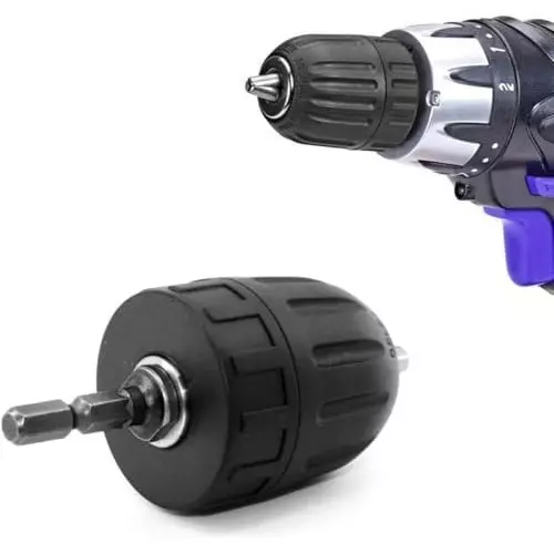 generic-08-10mm-capacity-mount-keyless-drill-chuck-38-24-unf-mount-thread-impact-chuck-converter-conversion-tool-quick-change-conversion-adapter-with-14-inch-hex-shank