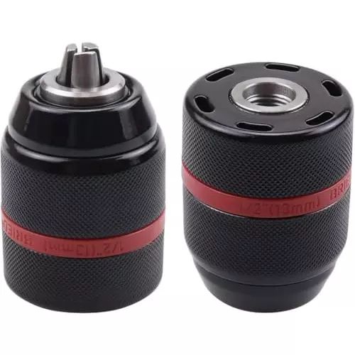 DY TOOLS Keyless Drill Chuck with Hex Shank/SDS/Socket Heavy Duty 2-13 mm Capacity 12.7 mm-20 UNF ( 1/2 Inch-20 UNF) Thread