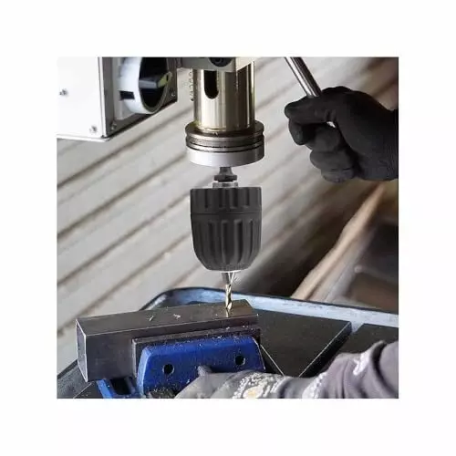 DY TOOLS Keyless Drill Chuck with Hex Shank 0.8-10 mm Capacity 3-Jaw 6.35 mm Hex Shank 9.5 mm-24 UNF ( 3/8 Inch-24 UNF) Thread