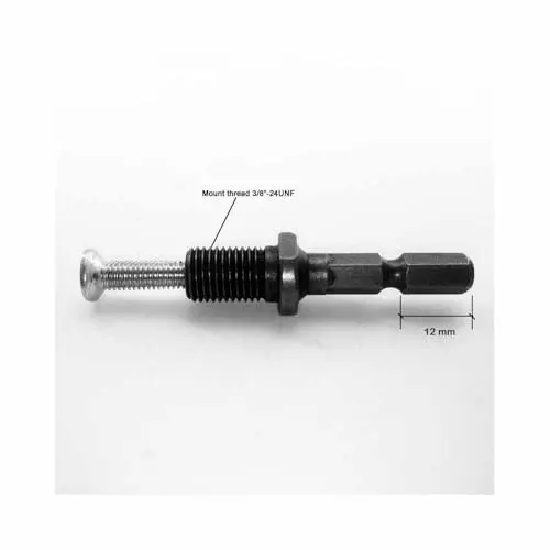 DY TOOLS Keyless Drill Chuck with Hex Shank 0.8-10 mm Capacity 3-Jaw 6.35 mm Hex Shank 9.5 mm-24 UNF ( 3/8 Inch-24 UNF) Thread