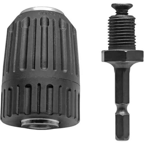 GENERIC Keyless Drill Chuck Conversion 1/2-20 UNF Thread Size 2 – 13 mm Alloy Steel (1 Kit)