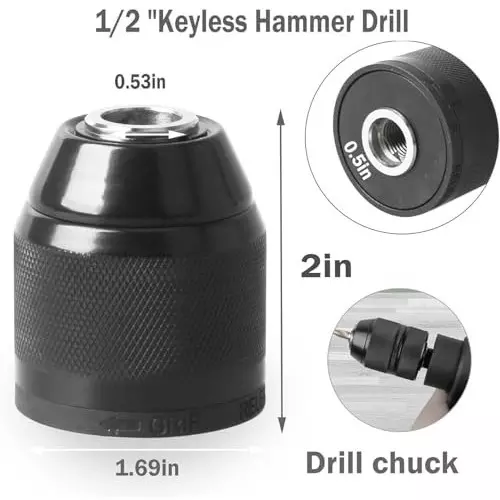 generic-keyless-drill-chuck-10-mm-12-20unf-metal-body-with-2-adaptors-heavy-duty-1-kit
