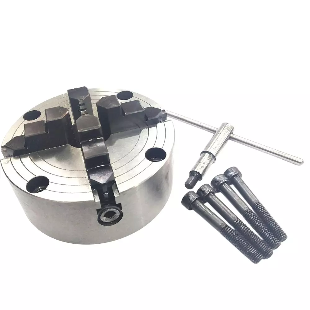Assorts Independent Chuck Set Cast Iron & Tool Alloy Steel 125 mm Size 4 Jaws HV6 Rotary Table M6
