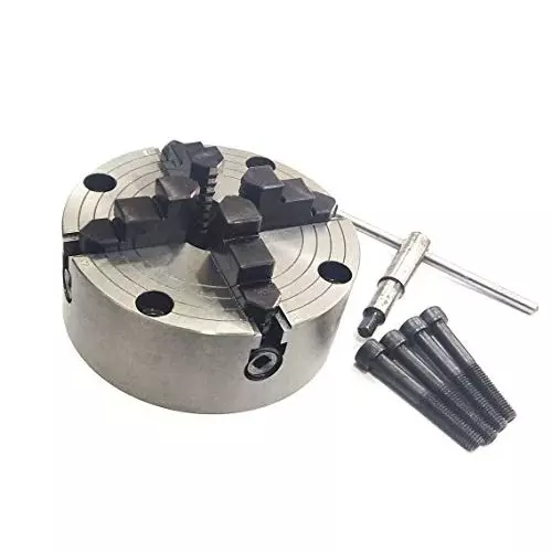 Assorts Independent Chuck Set Cast Iron & Tool Alloy Steel 125 mm Size 4 Jaws HV6 Rotary Table M6
