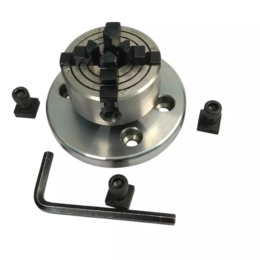 Assorts Independent Chuck Set Cast Iron & Tool Alloy Steel 50 mm Size 4 Jaws 3 & 4 Slots Table