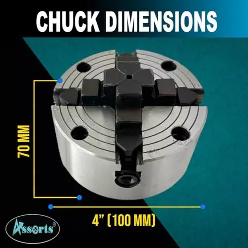 Assorts Independent Lathe Chuck Set Cast Iron 100 mm (4 Inch) for Myford Lathes