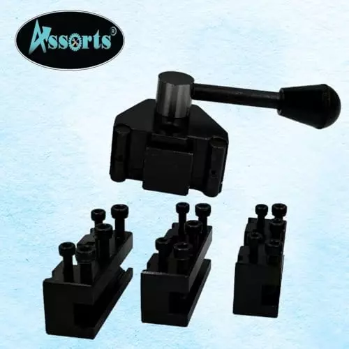 Assorts Swiss Type Quick Change Tool Post Block 10 mm Center Height 32.5x11.11 mm Base for Direct Mount to Myford Lathes