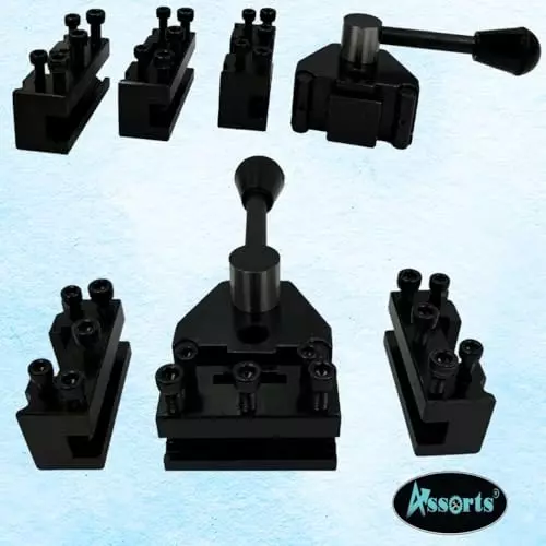 Assorts Swiss Type Quick Change Tool Post Block 10 mm Center Height 32.5x11.11 mm Base for Direct Mount to Myford Lathes