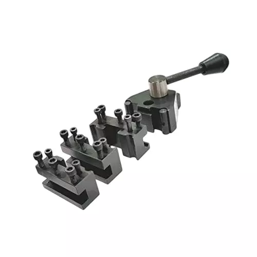 A.D INTERNATIONAL Swiss Type Quick Change Tool Post with 12.5 mm Holding Capacity for Direct Mounting On Mini Lathes, DX-DDK4-ZC5T