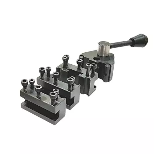 A.D INTERNATIONAL Swiss Type Quick Change Tool Post with 12.5 mm Holding Capacity for Direct Mounting On Mini Lathes, DX-DDK4-ZC5T