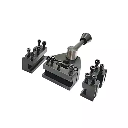 A.D INTERNATIONAL Swiss Type Quick Change Tool Post with 12.5 mm Holding Capacity for Direct Mounting On Mini Lathes, DX-DDK4-ZC5T