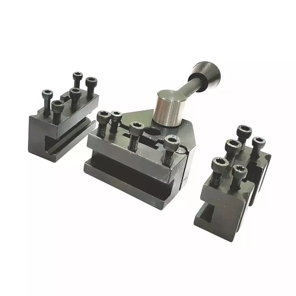 Buyohlic International Swiss Type Quick Change Tool Post with 12.5 mm Holding Capacity for Direct Mounting On Mini Lathes, DX-DDK4-ZC5T