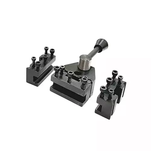 Buyohlic International Swiss Type Quick Change Tool Post with 12.5 mm Holding Capacity for Direct Mounting On Mini Lathes, DX-DDK4-ZC5T