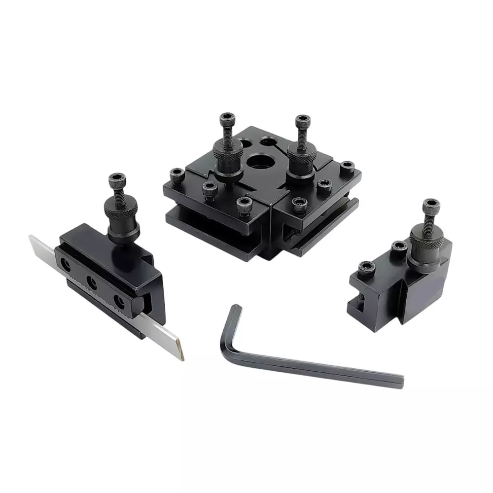 A.D INTERNATIONAL Mini Lathe Quick Change Tool Post Set for Mini & 90-115 mm Centre Height Lathes, GN-0XKR-N19F