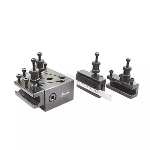 A.D INTERNATIONAL Mini Lathe Quick Change Tool Post Set for Mini & 90-115 mm Centre Height Lathes, GN-0XKR-N19F