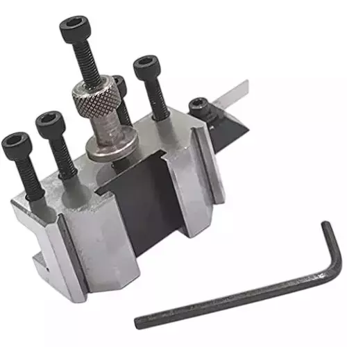 Buyohlic International Quick Change Tool Post Holder Size T37 With 10 mm Shank Mini Cut Off Parting Tool for Myford and Similar Lathes, 0Q-WVWO-FY0K