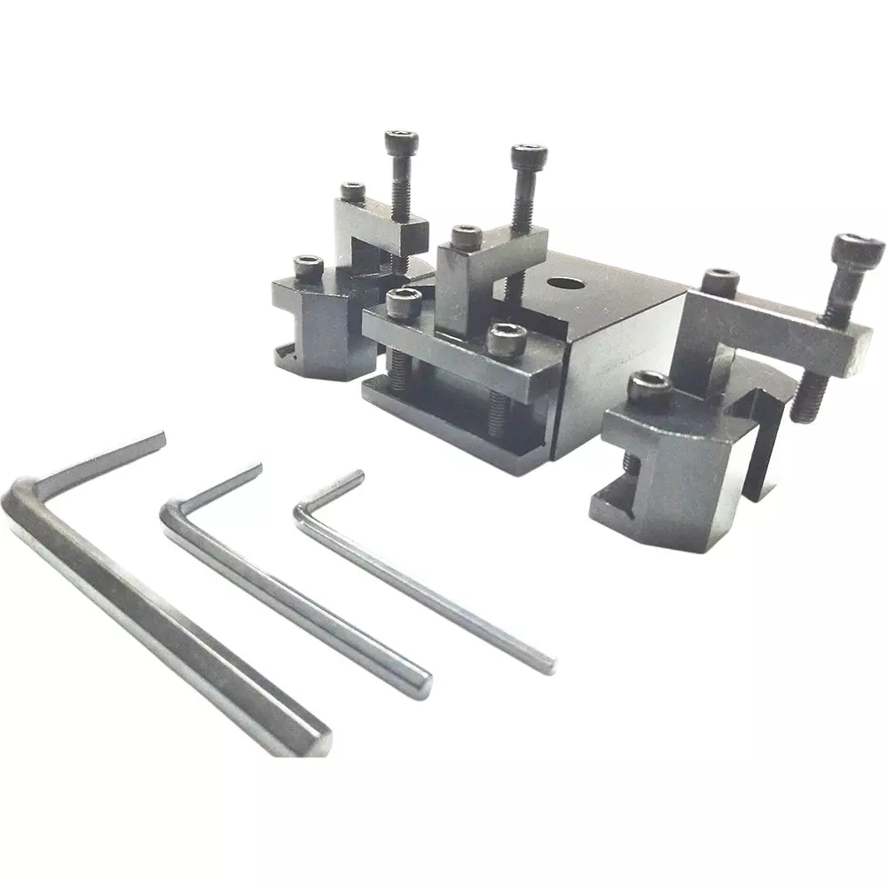 Assorts Quick Change Tool Post Block 76 mm Length 50x50 mm Base for Mini Lathe Machine