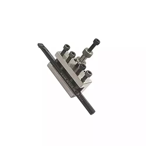 Buyohlic International Quick Change Tool Post Boring Vee Holder Size T37 With Boring Bar and Insert Key for Myford and Similar Lathes, PY-1ZH5-XH85