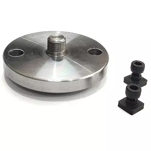 A.D INTERNATIONAL Self Centering Chuck Size 65 mm and 3 Jaw with Back Plate & T-Nuts for Milling Machine, XC-33E4-YZH6