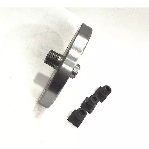A.D INTERNATIONAL Self Centering Chuck Size 65 mm and 3 Jaw with Back Plate & T-Nuts for Milling Machine, XC-33E4-YZH6