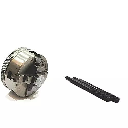A.D INTERNATIONAL Self Centering Chuck Size 50 mm 4 Jaws M12x1 Thread for Rotary Tables & Lathe Machine Tools, 62-NIDN-WIAY