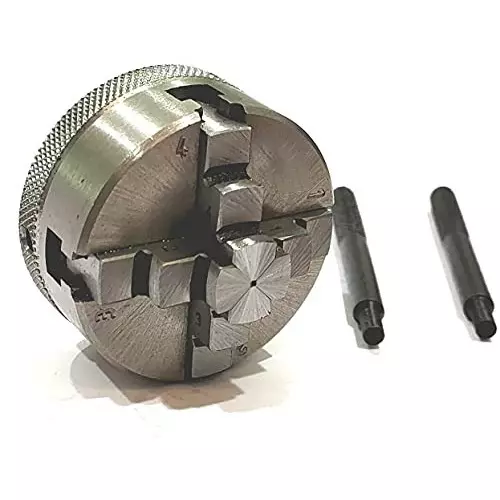 A.D INTERNATIONAL Self Centering Chuck Size 50 mm 4 Jaws M12x1 Thread for Rotary Tables & Lathe Machine Tools, 62-NIDN-WIAY