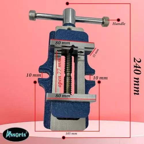 Assorts Self Centering Vice 77 mm for Drilling/Milling Machine