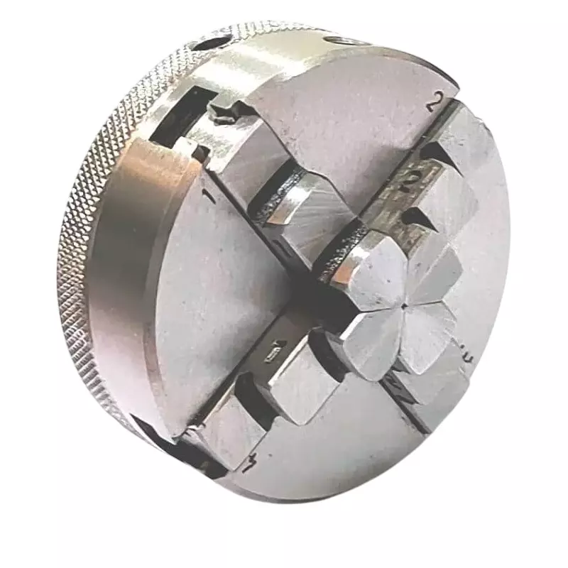 A.D INTERNATIONAL Self Centering Chuck 4 Jaws of 65 mm Size M14 x 1 Thread for Rotary Tables and Lathe Machines, KM-YM0J-741V